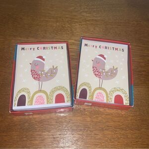 Merry Christmas Holiday cards 2 boxes W / envelopes 2 pks 30 Total Marian Heath